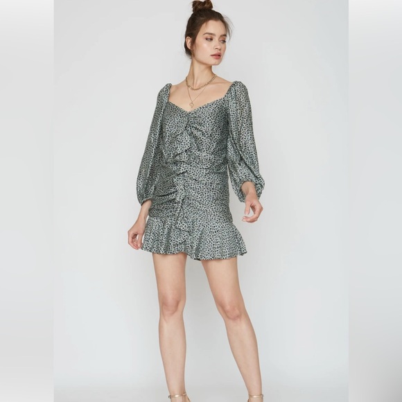 Elena Dress | Mint Dot - Picture 1 of 8